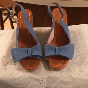 Kate Spade Denim Wedges
